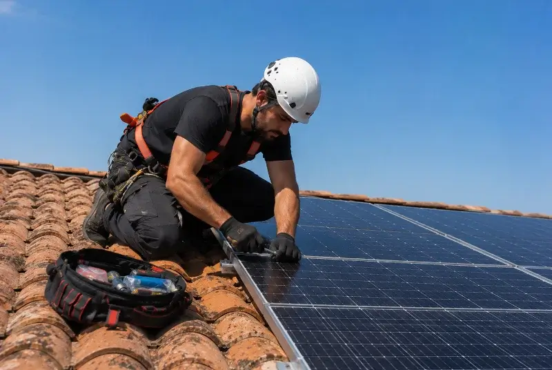 Maintenance et monitoring de panneaux solaires à Salinelles