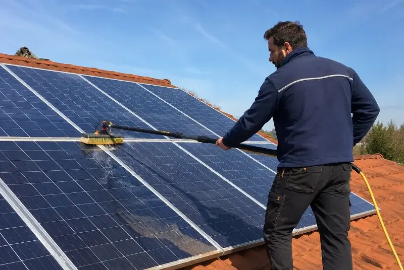 Nettoyage et entretien de panneaux solaires à Salinelles